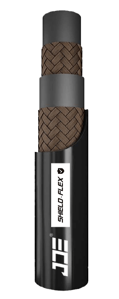 An BS EN 1360 2T fluid hydraulic hose.
