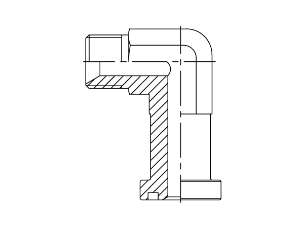 A drawing of DABPM9334 flange adaptor.