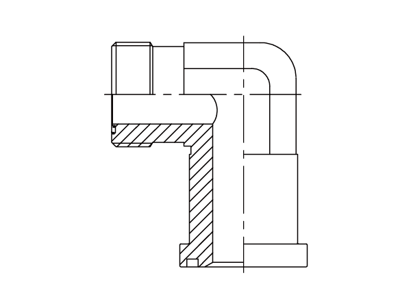 A drawing of DAOF59334 flange adaptor.