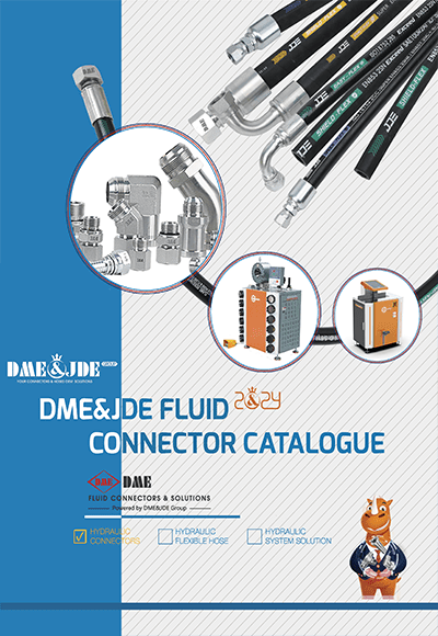 The cover of DME&JDE fluid connector catalogue.