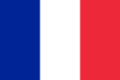 The flag of France.