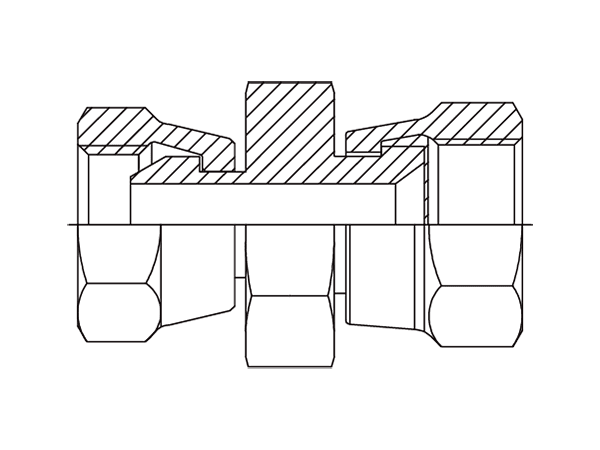 A drawing of DABP11251 hydraulic adaptor.