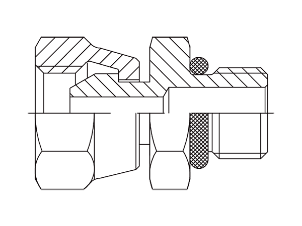 A drawing of DABP11305 hydraulic adaptor.