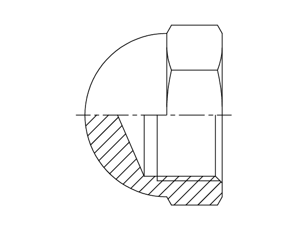 A drawing of DABP31000-C hydraulic adaptor.
