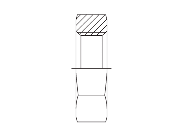A drawing of DABPLN hydraulic adaptor.