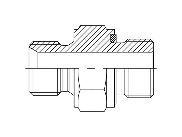A drawing of DABPM1061 hydraulic adaptor.