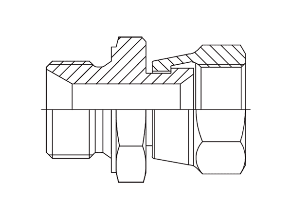 A drawing of DABPM1251 hydraulic adaptor.