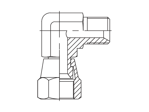 A drawing of DABPM9251 hydraulic adaptor.
