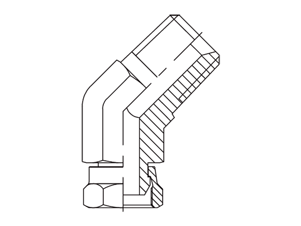 A drawing of DABTM4081 hydraulic adaptor.