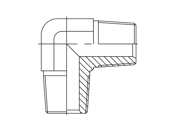 A drawing of DABTM907M hydraulic adaptor.