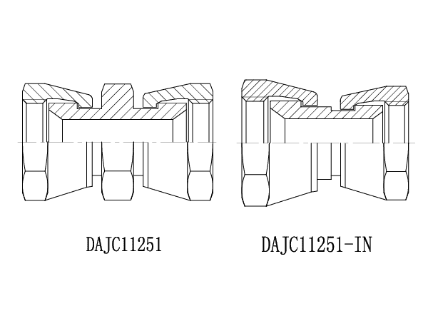 A drawing of DAJC11251 hydraulic adaptor.