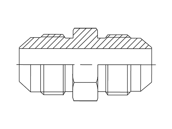 A drawing of DAJMM152M hydraulic adaptor.