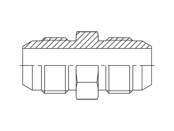 A drawing of DAJSM152JM hydraulic adaptor.
