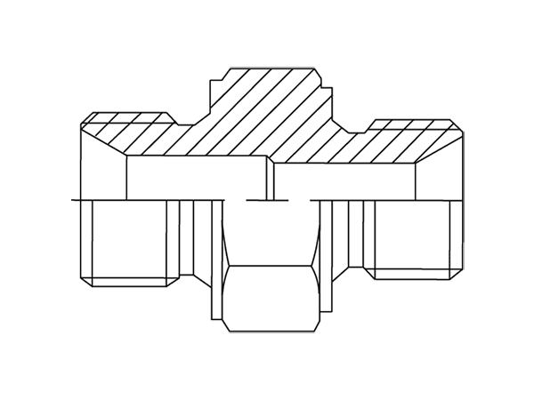 A drawing of DAMM152M hydraulic adaptor.