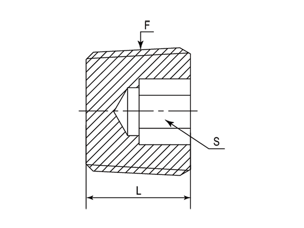A drawing of DANP21000-HHP hydraulic adaptor.