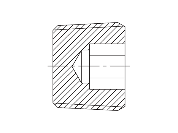 A drawing of DANP21000-HHP hydraulic adaptor.