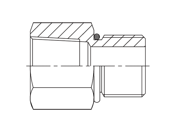 A drawing of DANPF1305 hydraulic adaptor.