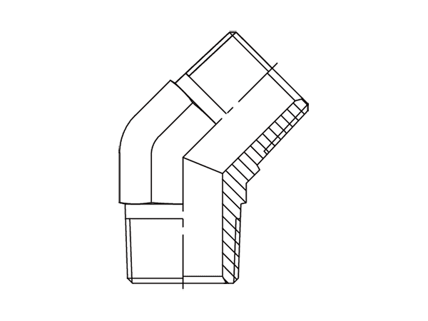 A drawing of DANPM428M hydraulic adaptor.