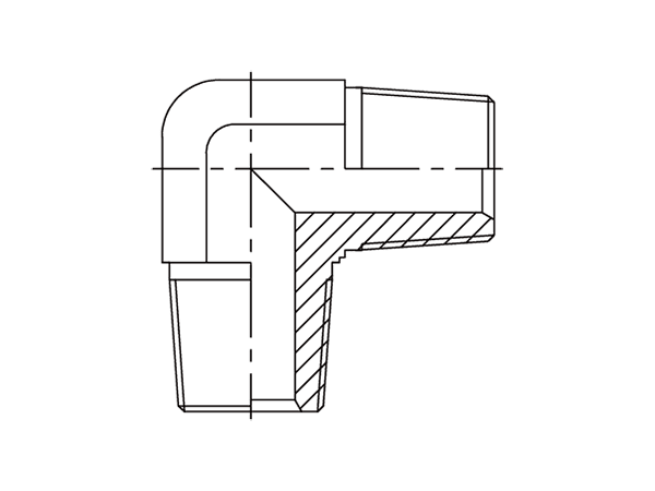A drawing of DANPM928M hydraulic adaptor.