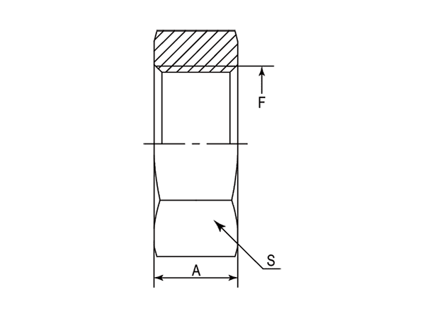 A drawing of DAOFLN hydraulic adaptor.