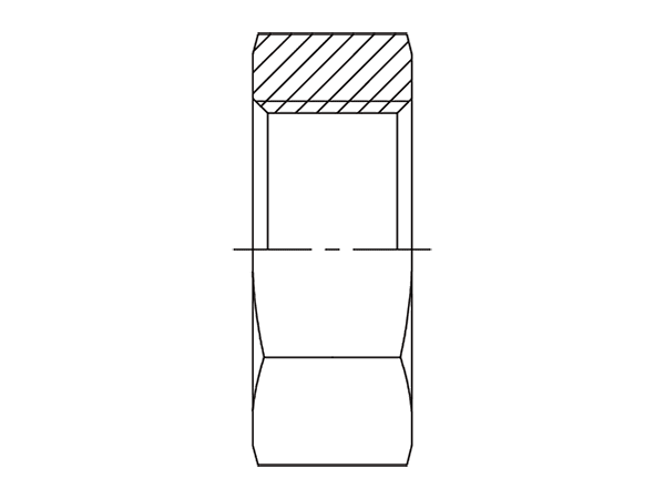 A drawing of DAOFLN hydraulic adaptor.