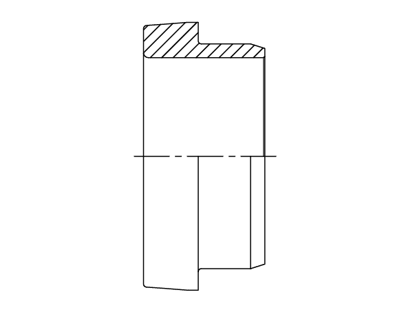 A drawing of DAOFR0000 hydraulic adaptor.