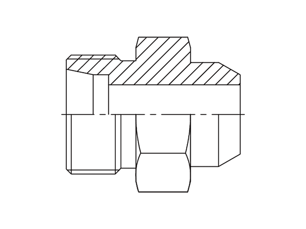 A drawing of DAS hydraulic adaptor.