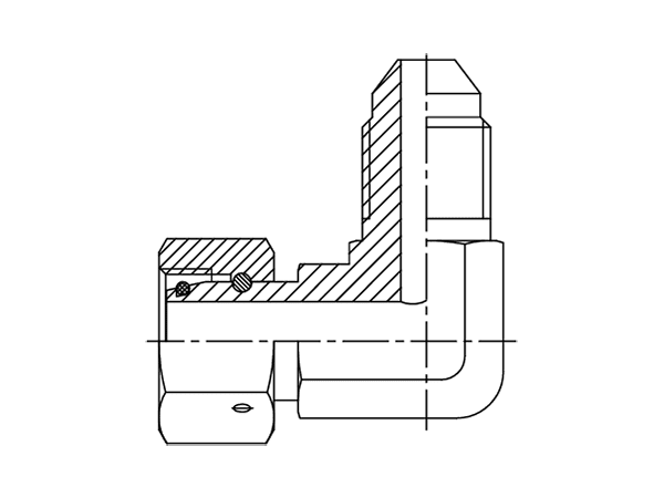 A drawing of DEWGE hydraulic adaptor.