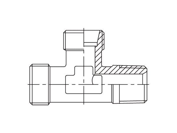 A drawing of DTLM hydraulic adaptor.