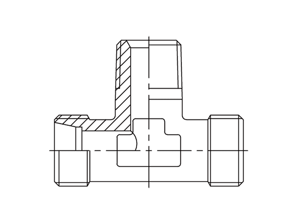 A drawing of DTTM hydraulic adaptor.