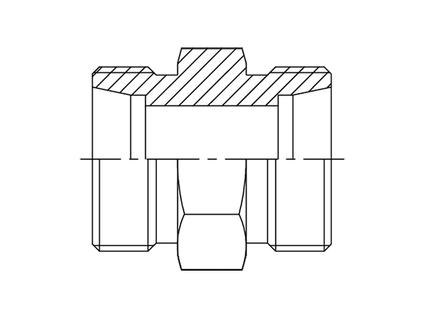 A drawing of DUR hydraulic adaptor.