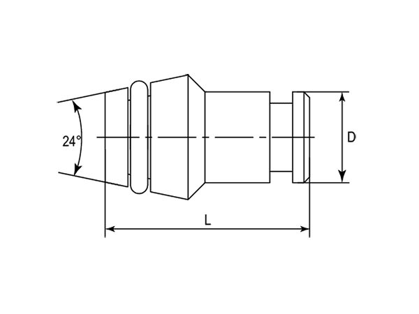 A drawing of DVKA hydraulic adaptor.