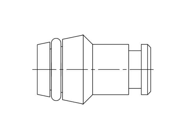 A drawing of DVKA hydraulic adaptor.