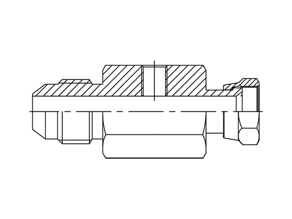 A drawing of TP-DAJCM1251-NPF hydraulic adaptor.