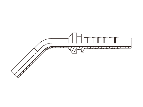 A drawing of DP4MP hydraulic adaptor.