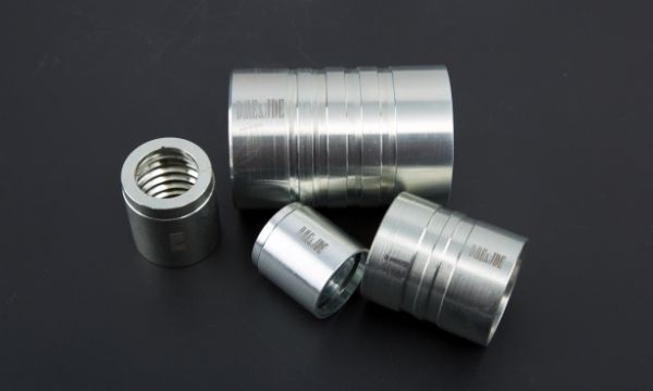 Several different types of hose fitting ferrules of DME&JDE.
