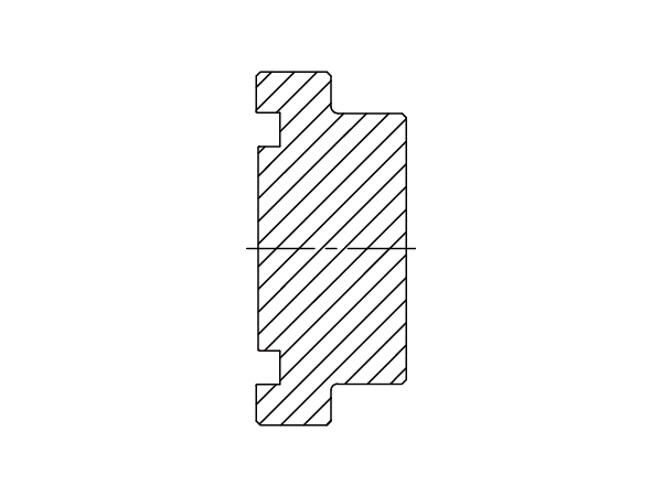A drawing of DFLOP3 hydraulic flange fitting.