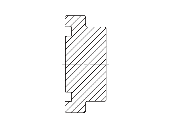 A drawing of DFLOP6 hydraulic flange fitting.