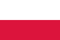 The flag of Poland.