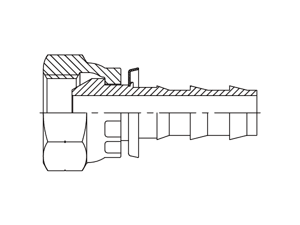 A drawing of DP1BPF-PO push on tail of DME&JDE.