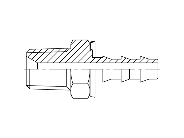A drawing of DP1BTM-PO push on tail of DME&JDE.