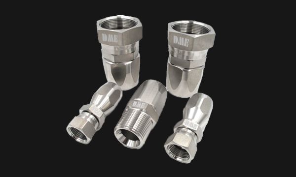 Several different types of reusable hose fitting of DME&JDE.