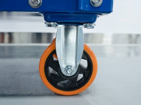 The details of the DTF10 turnover cart PU wheel