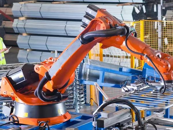 Easy-Flex hydraulic hose is installed on the welding equipment.
