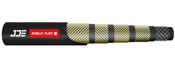 An GB/T 10544 4SP fluid hydraulic hose.