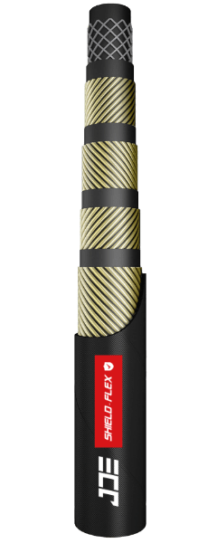 An GB/T 10544 4SP fluid hydraulic hose.