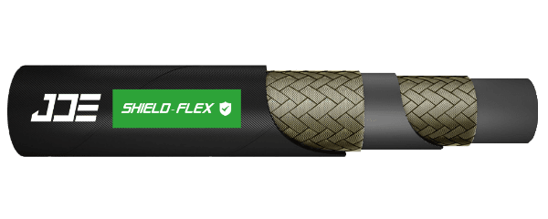 An GB/T 3683 2ST fluid hydraulic hose.