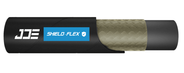 An ISO 18752 1BC/1CC fluid hydraulic hose.