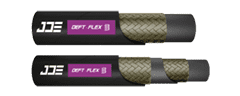 An ISO 11237 R17 fluid hydraulic hose.
