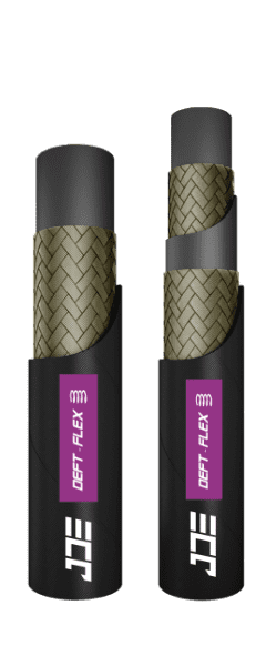 An ISO 11237 R17 fluid hydraulic hose.